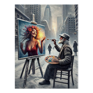 Contrast of Worlds – The Painter’s Vision Poster