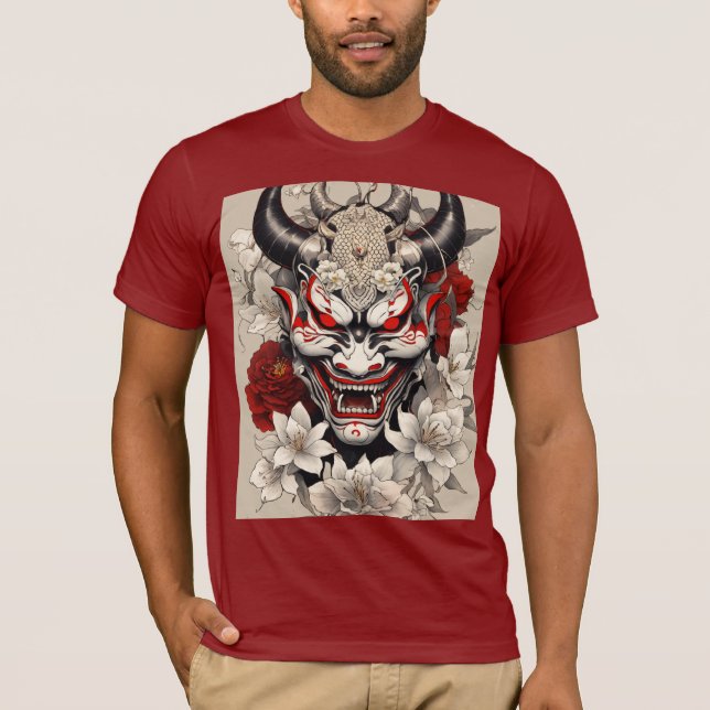 Contrast Pulse: High-Impact Tattoo Design T-Shirt (Front)