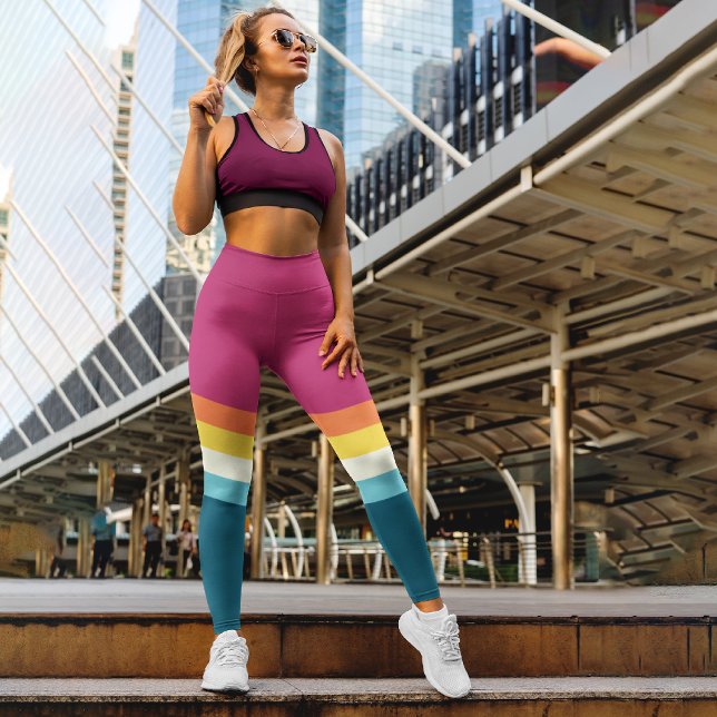 Contrast Vintage Capri Leggings (Creator Uploaded)