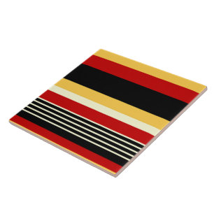 Contrast Yellow With Red Tile