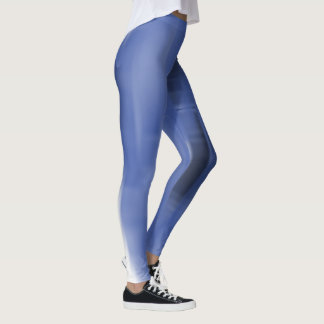 Contrasting Black and White Vanishing Shapes Leggings