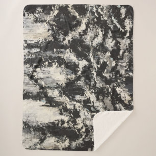 Contrasting Obsessions Sherpa Blanket
