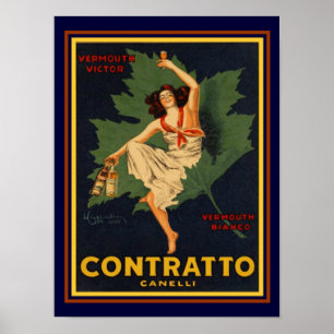 Contratto Cannelli by Cappiello 12 x 16 Print