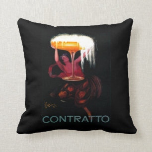 Contratto Vintage PosterEurope Cushion