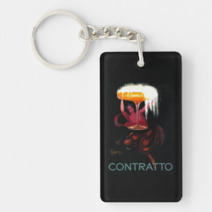 Contratto Vintage PosterEurope Key Ring