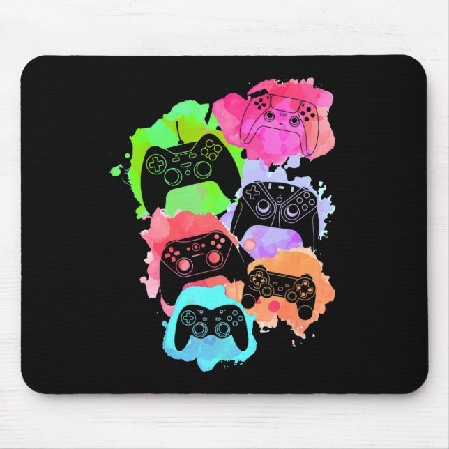 Control All Gamer Video Game Lover Controller Cute Mouse Mat (Front)