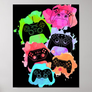 Control All Gamer Video Game Lover Controller Cute Poster