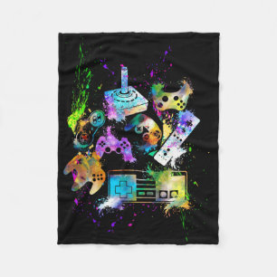 Control All The Things Video Game Controller 2 Fleece Blanket