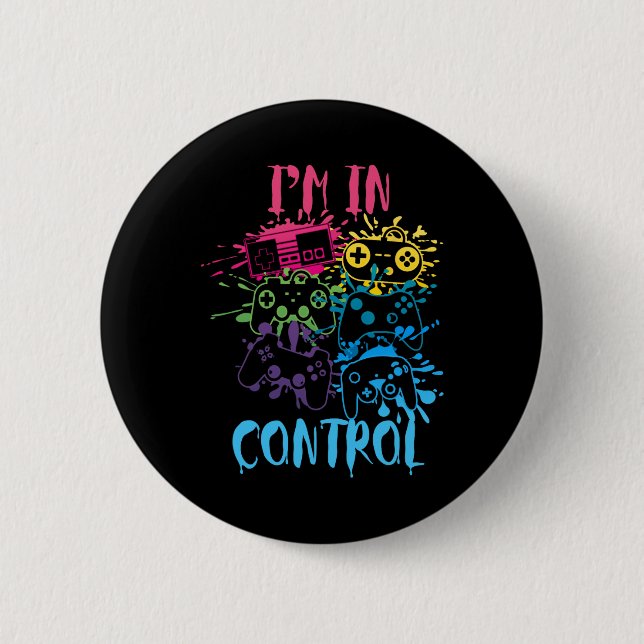 Control All The Things Video Game Controller 3  6 Cm Round Badge (Front)
