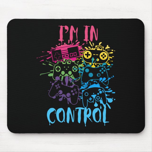 Control All The Things Video Game Controller 3  Mouse Mat (Front)