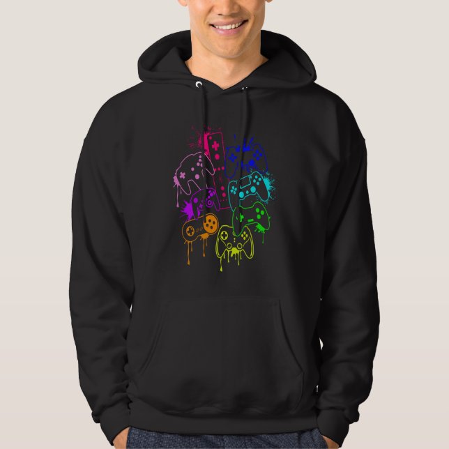 Control all the Things Video Game Controller  5 Hoodie (Front)