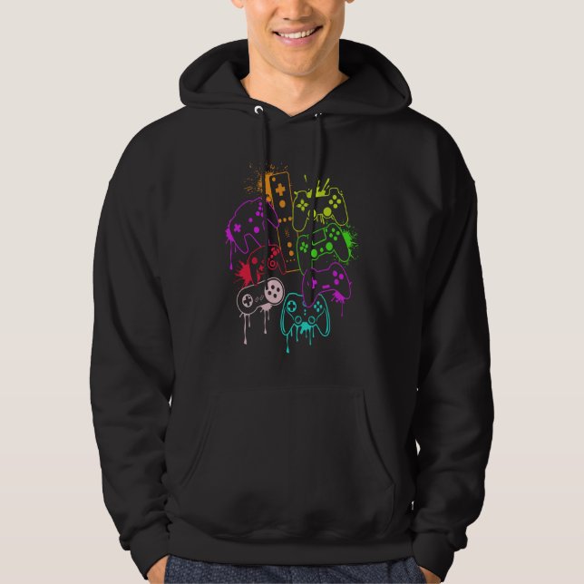 Control all the Things Video Game Controller  8 Hoodie (Front)