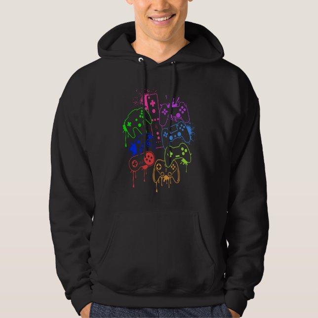 Control all the Things Video Game Controller  9 Hoodie (Front)