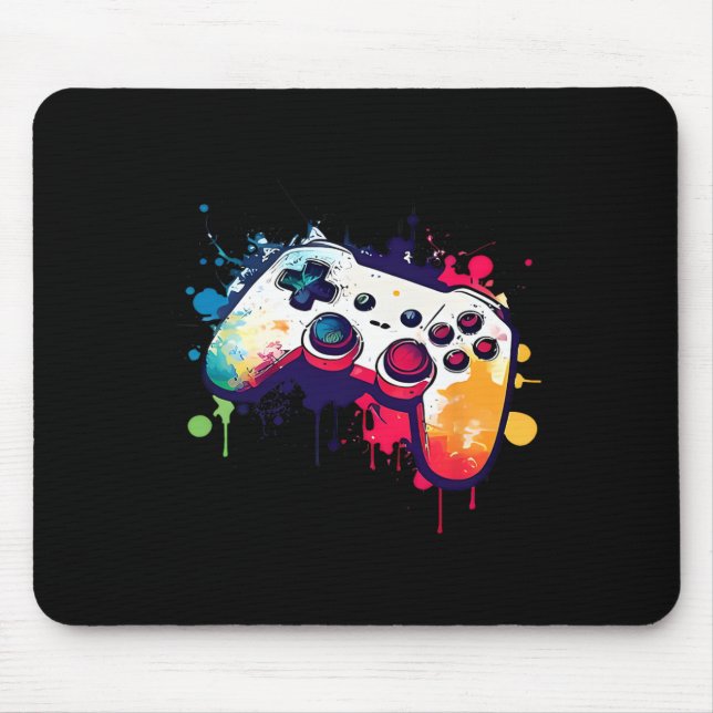 Control All The Things Video Game Controller Gamer Mouse Mat (Front)