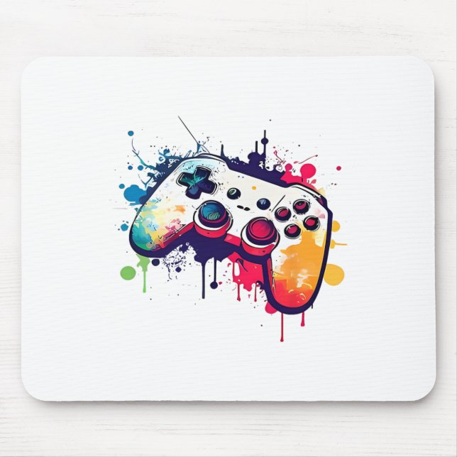 Control All The Things Video Game Controller Gamer Mouse Mat (Front)