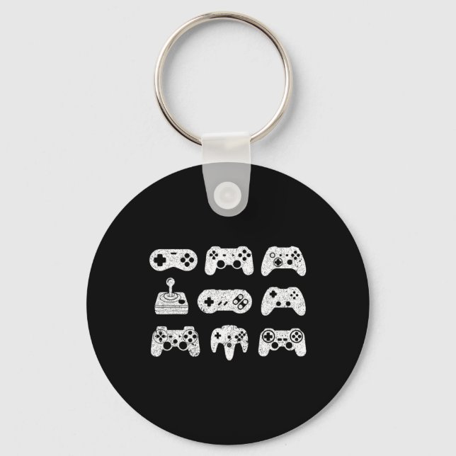 Control All The Things Video Game Controller Gamin Key Ring (Front)