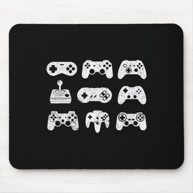 Control All The Things Video Game Controller Gamin Mouse Mat (Front)