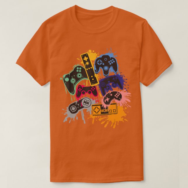 Control all the Things Video Game Controller T-Shirt (Design Front)