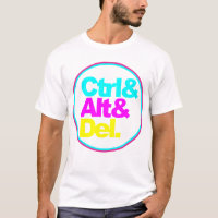 Control Alt Del, typography t-shirt