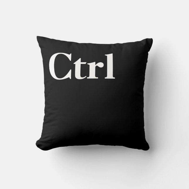 Control Alt Delete Ctrl Alt Del Cushion (Front)