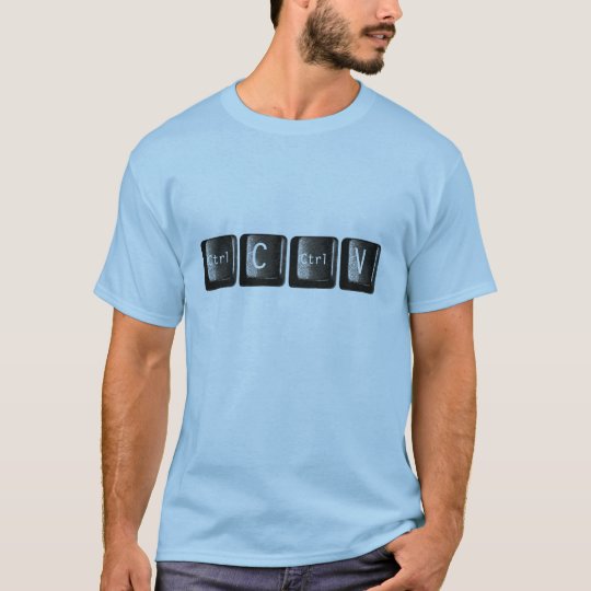 Control C Ctrl V Keys Keyboard Computer T-Shirt