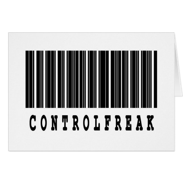 control freak barcode design (Front Horizontal)