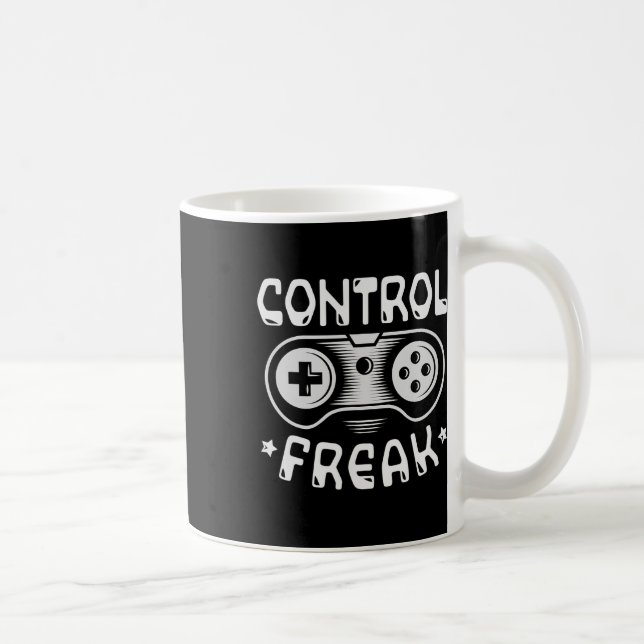Control Freak - Funny Gaming Video Games Gamer  Coffee Mug (Right)