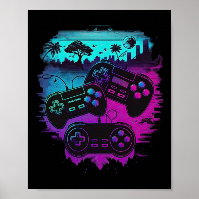 Control Gamer Video Game Controller 15  Poster (Front)