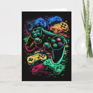 Control Gamer Video Game Controller 17 Card