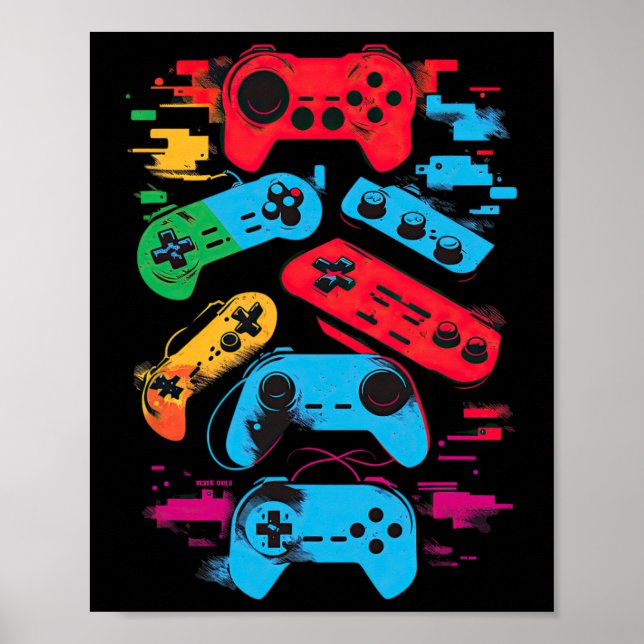 Control Gamer Video Game Controller 18  Poster (Front)