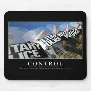 Control: Inspirational Quote Mouse Mat