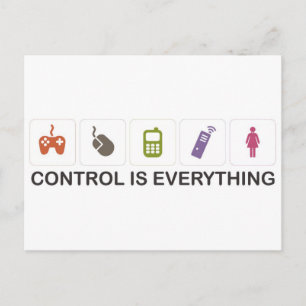 Control Is Everything  Postcard