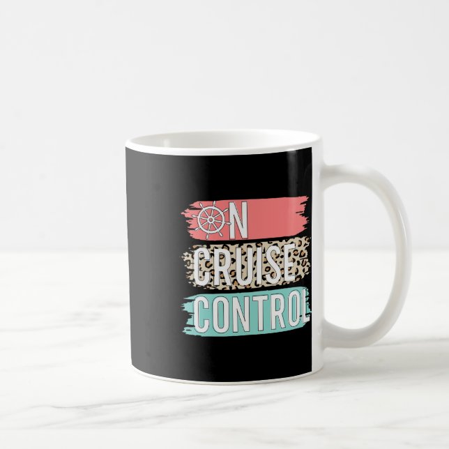 Control On Cruise Leopard Funny Summer Vacation Fa Coffee Mug (Right)