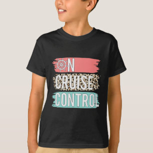 Control On Cruise Leopard Funny Summer Vacation Fa T-Shirt