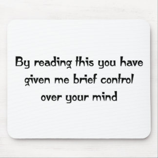 Control over your mind mouse mat