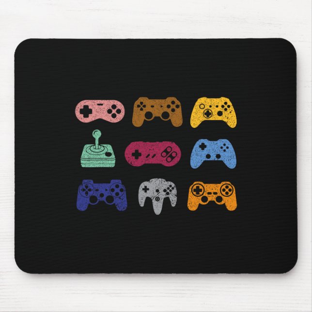 Control Video Game Controller Console Gaming Retro Mouse Mat (Front)