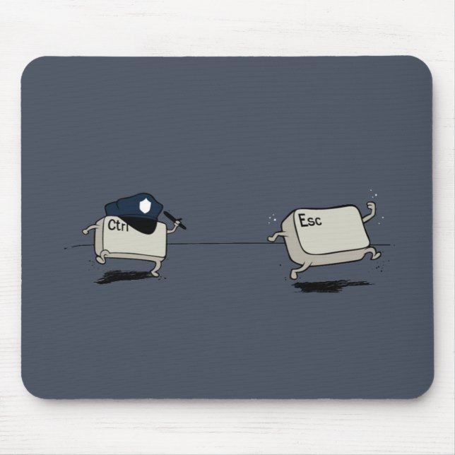 Control vs Escape Mouse Mat (Front)