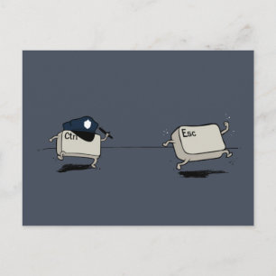 Control vs Escape Postcard