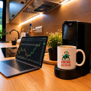 Control Your Emotions Bull Trading Mindset Design Mug