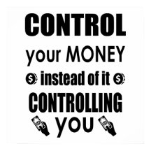 Control your money Dave Ramsey quote Poster