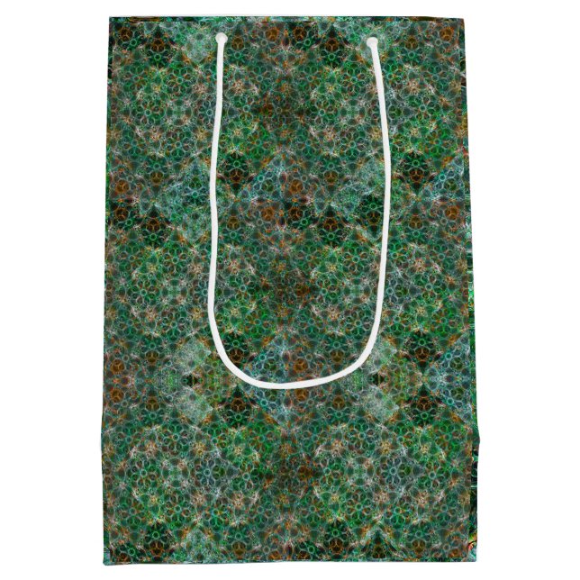Controlled Chaos – Green Medium Gift Bag (Back)