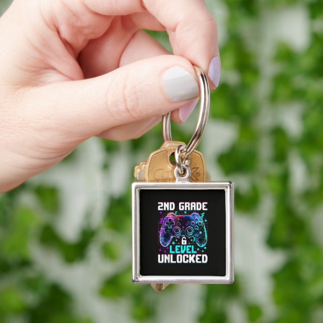 Controller 2nd Grade Level Unlocked First Day  Key Ring (Hand)