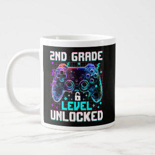 Controller 2nd Grade Level Unlocked First Day Large Coffee Mug