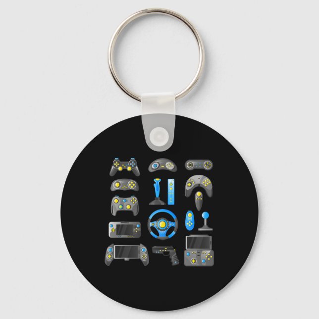 Controller Game Control All The Things Video Game  Key Ring (Front)