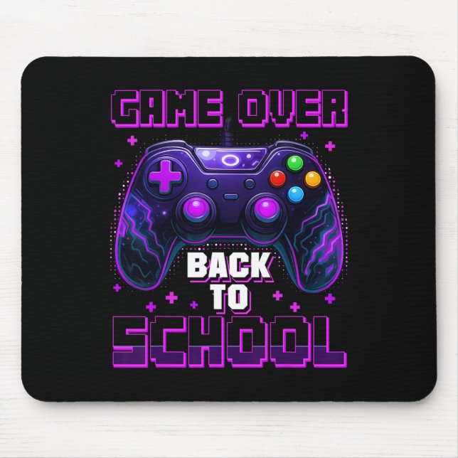 Controller Game Over Back To School First Day Of S Mouse Mat (Front)