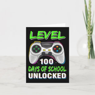 Controller Level 100 Days Of School Unlocked Boys Card