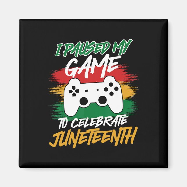 Controller Video Games Console Paused My Game June Magnet (Front)