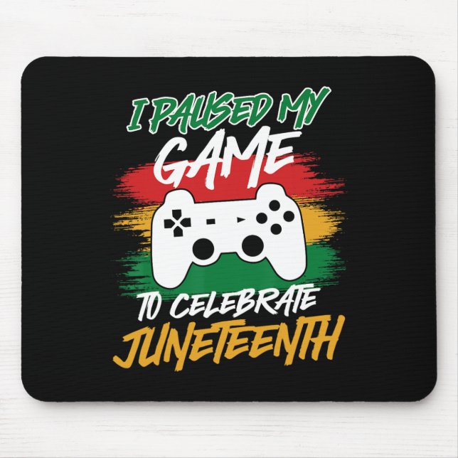 Controller Video Games Console Paused My Game June Mouse Mat (Front)