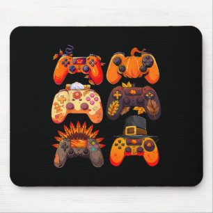 Controllers Fall Gaming Video Game Turkey Thanksgi Mouse Mat