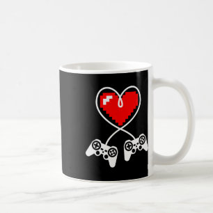 Controllers Heart Video Gamer Valentines Day Gamin Coffee Mug